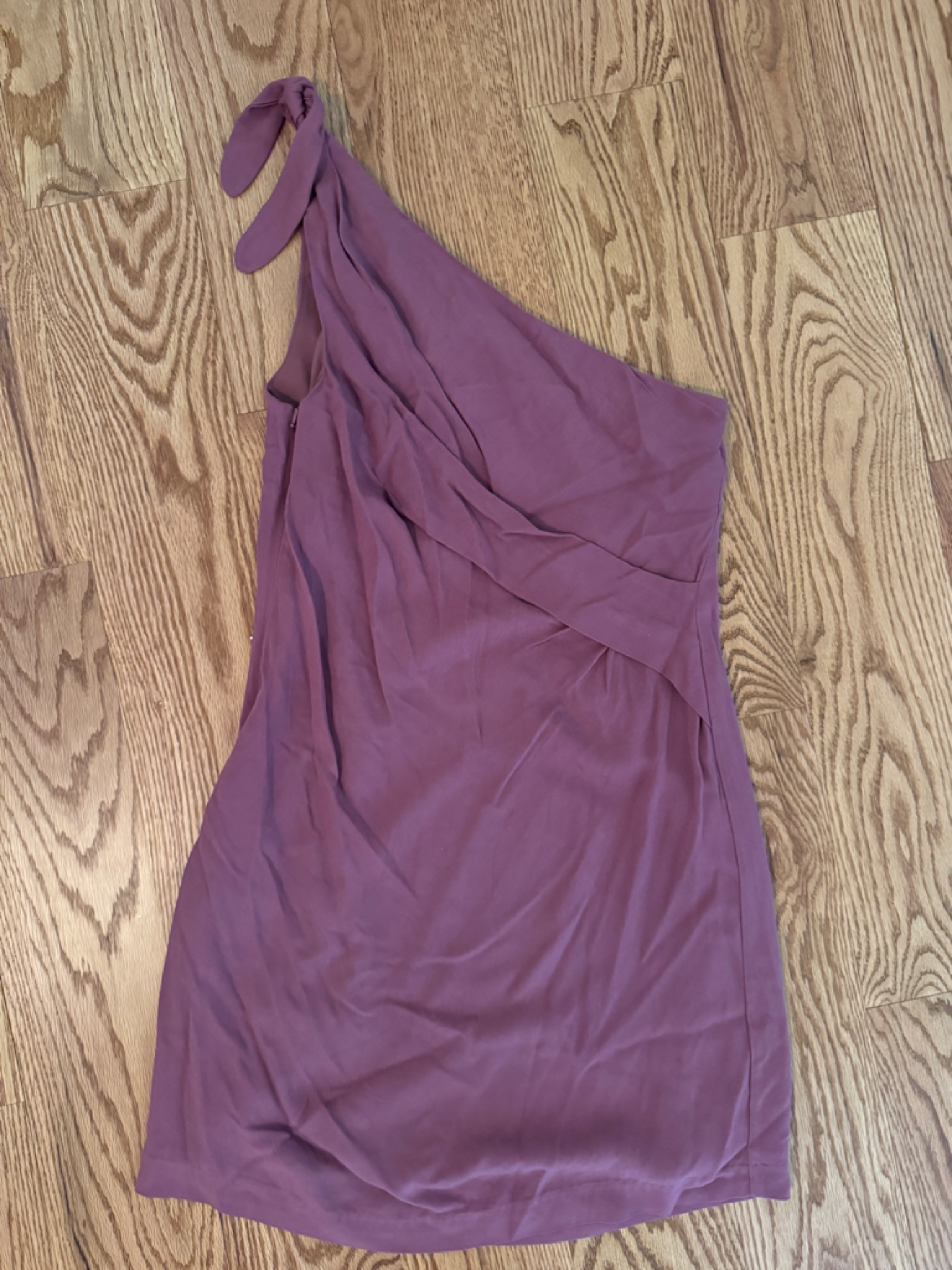 Mauve Sleeveless Draped Mini Dress